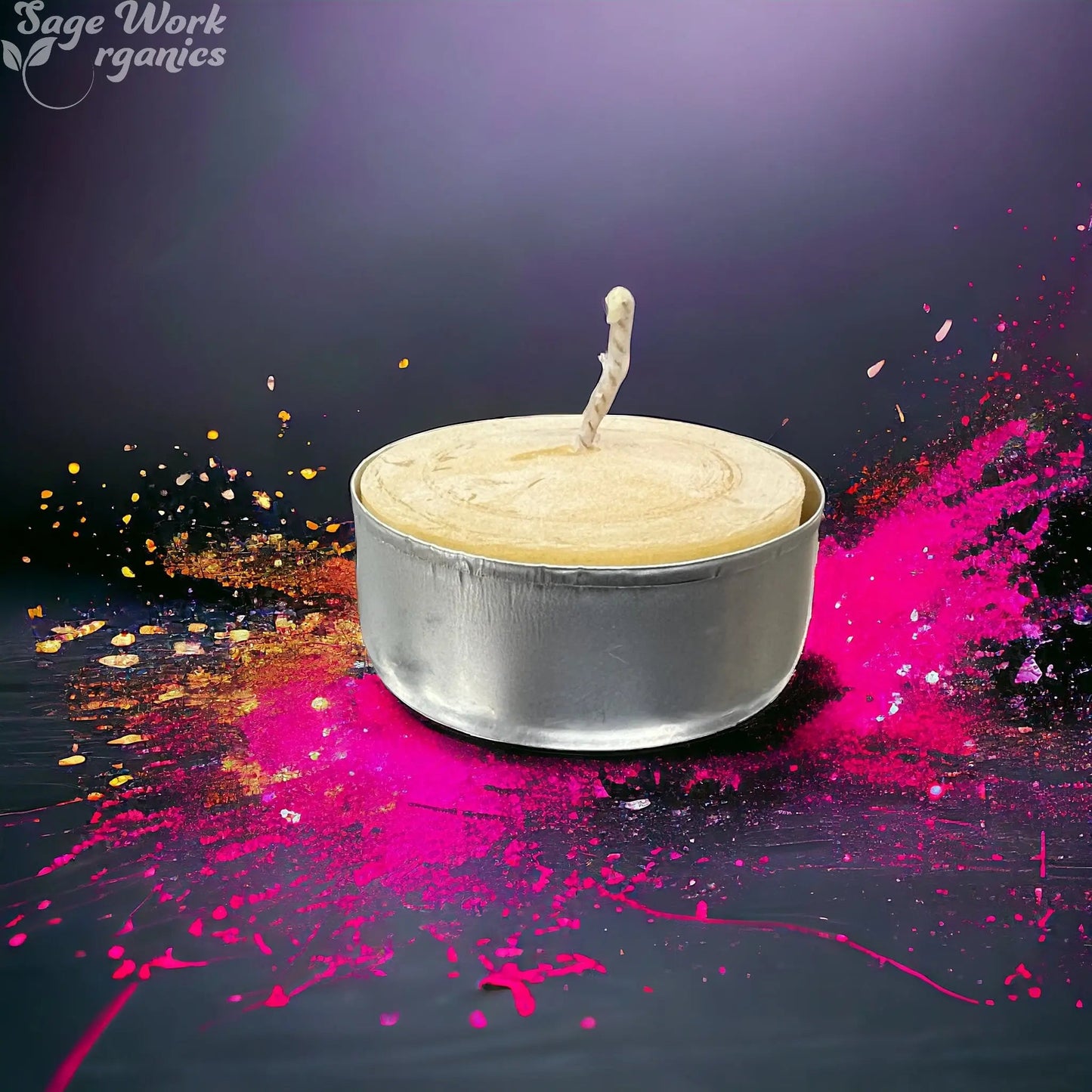 Beeswax Tealight Candle - 6 Pack Aluminum Cups