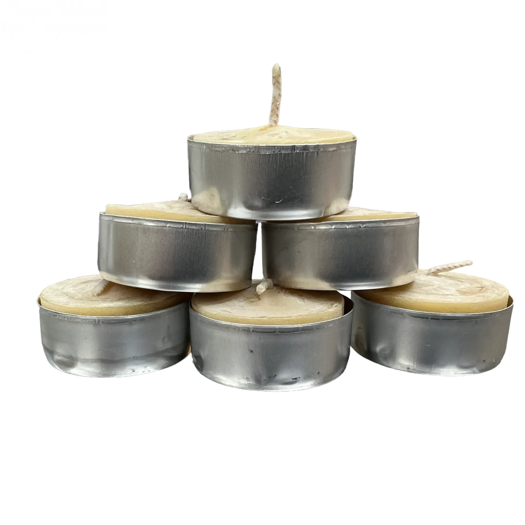 Beeswax Tealight Candle - 6 Pack Aluminum Cups