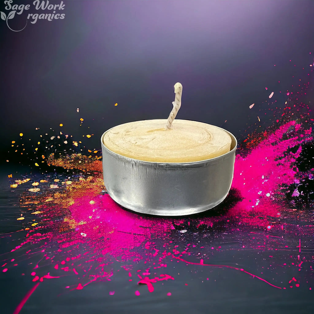 Beeswax Tealight Candle - 6 Pack Aluminum Cups